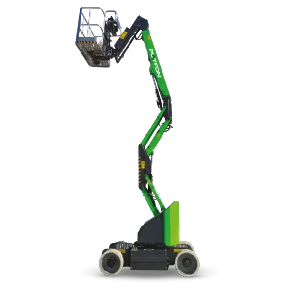 Platfon PB12 electric articulating boom lift with one-person platform